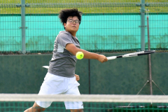 帯柏葉男女、帯大谷女子、帯緑陽男子がベスト１６入り　全国選抜高校テニス道地区予選 22