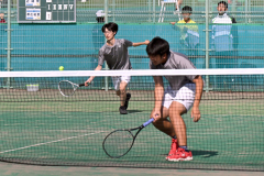 帯柏葉男女、帯大谷女子、帯緑陽男子がベスト１６入り　全国選抜高校テニス道地区予選 24