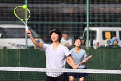 帯柏葉男女、帯大谷女子、帯緑陽男子がベスト１６入り　全国選抜高校テニス道地区予選 4