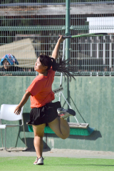帯柏葉男女、帯大谷女子、帯緑陽男子がベスト１６入り　全国選抜高校テニス道地区予選 7