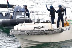 テロリスト密入国を想定し訓練　十勝港で広尾海保や広尾署ら