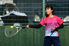 【女子団体戦・２回戦】相手の速球に食らいつく帯柏葉の田村葵