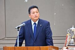 開会式　道サッカー協会　杉原賢副会長