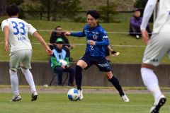 全国社会人サッカー１回戦・北海道十勝スカイアース―南葛ＳＣ（金野和彦撮影）