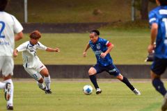 全国社会人サッカー１回戦・北海道十勝スカイアース―南葛ＳＣ（金野和彦撮影）