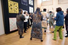 アイヌ舞踊や工芸、料理を披露　市生活館で「ふれあう集い」 4
