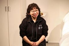 アフタートークで登壇した上村さん(助川かおる通信員撮影)