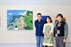 芽室の画家の美術館で研修生展　個性豊かな作品並ぶ