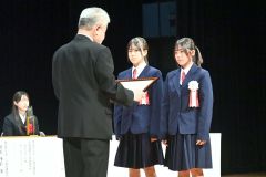 帯広市スポーツ賞・スポーツ奨励賞表彰式