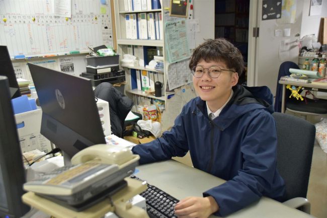 【写真】りくべつ宇宙地球科学館銀河の森天文台振興担当　寺内大貴さん～談らん