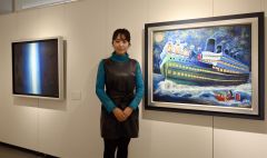 クリエーター佐々木めばえさんが個展 岡書おとふけ木野店ギャラリー