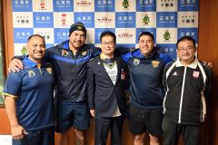 広尾町を表敬「タカロも見て」 19日に日本代表と対戦のニウエ 13人制ラグビー