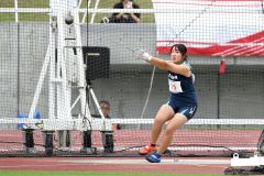 【Ｕ１８女子ハンマー投げ】４０メートル７２を投げ２３位の青木菜桜（幕別清陵高）