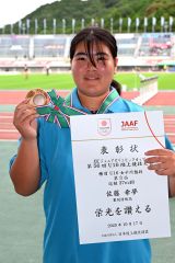 佐藤(幕別清陵高)U16女子円盤投げ3位入賞 JOCジュニアオリンピック杯U18・U16陸上