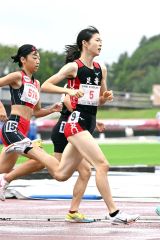 【U16女子1000メートル・決勝】2分52秒72で15位の人見仁菜(足寄中、ゼッケン5)