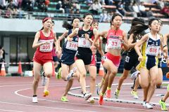 【U16女子1000メートル・決勝】2分52秒72で15位の人見仁菜(足寄中、ゼッケン5)