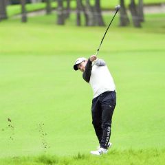 最終日に順位を上げ、12位に入った植竹勇太(大賀章好撮影)
