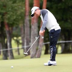 最終日に順位を上げ、12位に入った植竹勇太(大賀章好撮影)