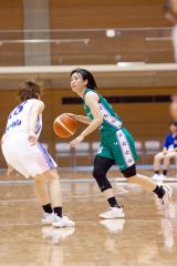 今季移籍した日立ハイテククーガーズでプレーする幕別町出身の河村美侑（（Ｃ）ｃｏｕｇａｒｓ）
