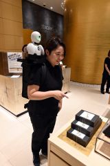 肩に乗せたオリヒメと会話しながら日本橋を楽しめるガイドツアー