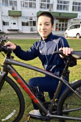 ロードバイクで身体強化 勇足中3年 上田弘法さん～まちマイ本別編・十