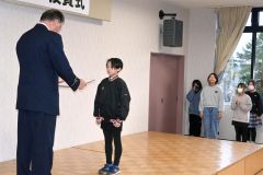 防火ポスター部門の表彰式