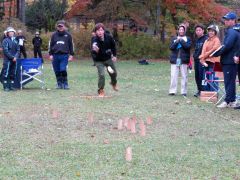 熱戦が繰り広げられたモルック大会