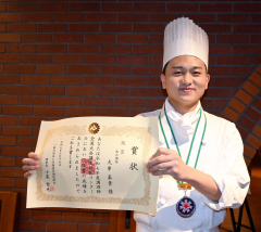 道調理技能コンクールで北海道ホテルの大串さん、初出場で銀賞に