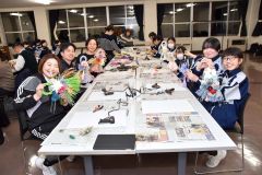 陸別中でしめ縄アレンジ作り