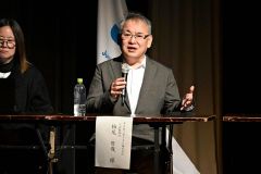 十勝の美食文化とまちづくりについて意見を述べる柏尾代表