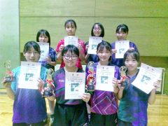 女子個人戦で入賞した選手