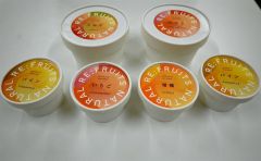 1日からAコープ上士幌店ルピナで発売しているアイスクリーム「RE:FRUITS NATURAL」