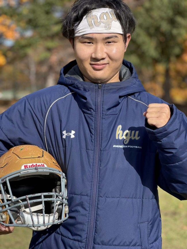 帯三条高出の岩上（北海学園大）　全日本学生選手権へ闘志　アメリカンフットボール