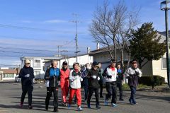 今季締めくくる納会ラン　１５人で快走　帯広楽走会