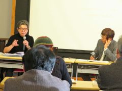 吉田教授（左）と斎藤氏の対談