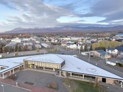 熱気球から見た上士幌の街並み