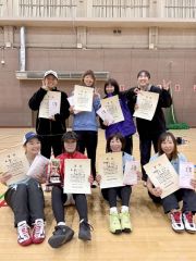 野中・金田組が一般女子優勝　勝毎杯全十勝ソフトテニス大会