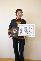 全道準優勝を喜ぶ三輪さん