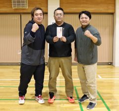 ボッチャで優勝した東1条2区
Bチーム