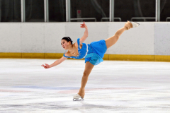 【高校女子フリー】総合3位に入賞し、インターハイ出場を決めた金本莉歩(芽室高)の演技