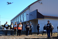 ドローンを使い空中からヒグマの探索が行われた合同訓練