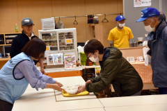 地産地消推進を目的に行われたそば無料提供