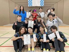 エンジョイ女子の部の上位入賞チーム