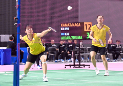 バド女子の長原ペア圧勝で8強 デフリンピック 4強懸け20日に台湾ペア戦 12