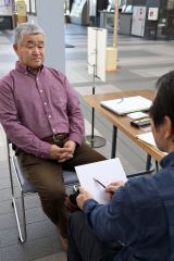 人気を集めた新企画「似顔絵描きます」