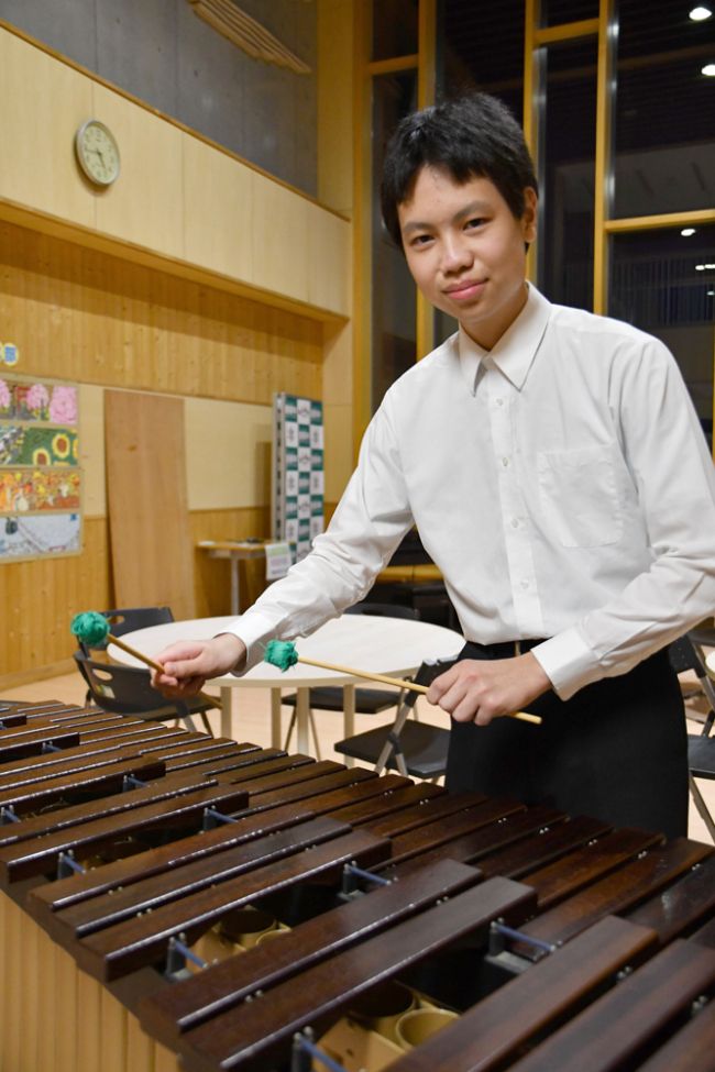 マリンバで全国一目指す　新得中３年・日下楓太さん～まちマイ新得編・十勝っ子ノート