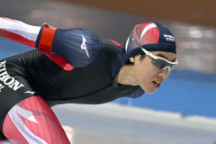 【男子５００メートル】３５秒３０で優勝した阿部心哉