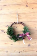 クリスマスリースの制作例