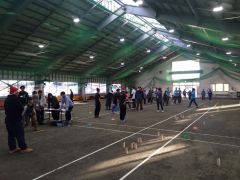 さまざまな世代の町民が楽しんだモルック大会