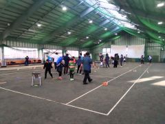 さまざまな世代の町民が楽しんだモルック大会